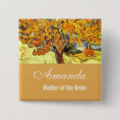 Der Mulberry Tree, Vincent van Gogh. Hochzeit Button (Vorderseite)
