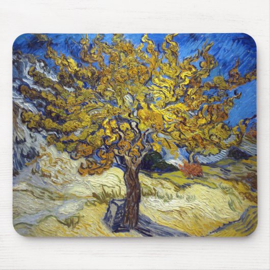 Der Mulberry Tree, Vincent van Gogh. Vintag Mousepad (Vorne)