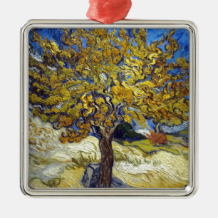 Der Mulberry Tree, Vincent van Gogh. Vintag Silbernes Ornament