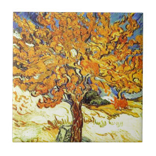 Der Mulberry Tree, Vincent van Gogh. Vintage Kunst Fliese
