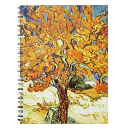Der Mulberry Tree, Vincent van Gogh. Vintage Kunst Notizblock