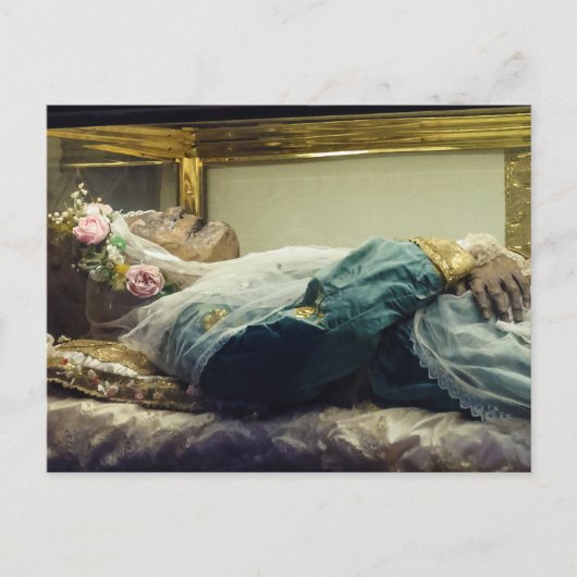 Der mumifizierte Körper von Saint Zita Sitha Citha Postkarte (Vorderseite)