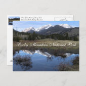 Der Mummy Range Rocky Mountain Nationalpark Postkarte (Vorne/Hinten)