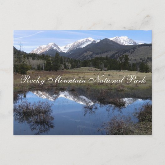 Der Mummy Range Rocky Mountain Nationalpark Postkarte (Vorderseite)