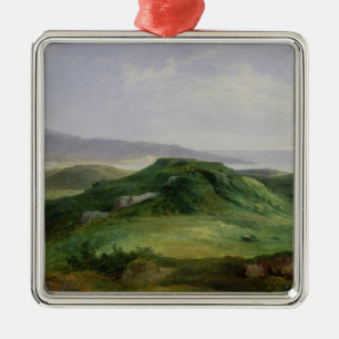 Der Mund des Flusses Bidassoa Silbernes Ornament