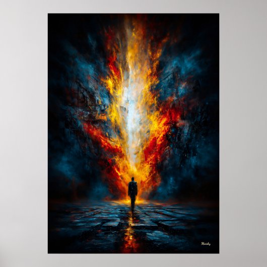 Der Mund des Urteils – Monumentaler Expressionismu Poster (Vorne)