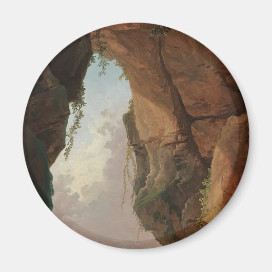 Der Mund einer Höhle (1784) Hubert Robert Magnet (Vorne)