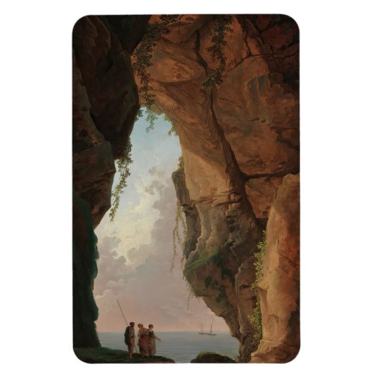Der Mund einer Höhle (1784) Hubert Robert Magnet (Vertikal)