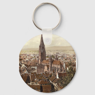Der Münster, Freiburg, Baden, Deutschland großar Schlüsselanhänger