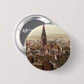 Der Münster, Freiburg, Baden, Deutschland großarti Button (Vorne & Hinten)