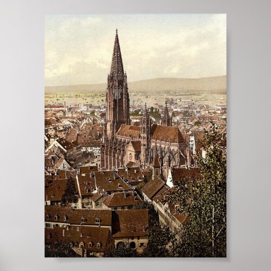 Der Münster, Freiburg, Baden, Deutschland großarti Poster (Vorne)