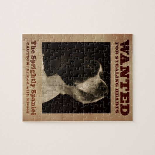 Der muntere SpringerSpaniel Puzzle (Horizontal)