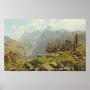 Der Murgsee in der Schweiz, Glaris Poster