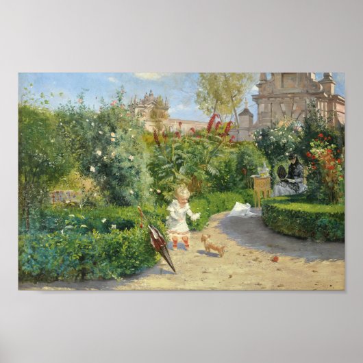Der Murillo-Garten, Sevilla | Hugo Birger Poster (Vorne)
