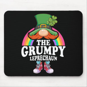 Der mürrische Leprechaun St. Patricks Day Kostüm Mousepad