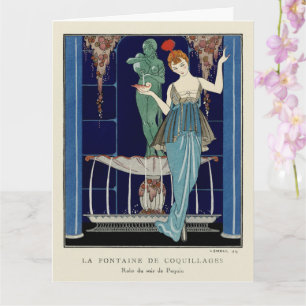 Der Muschelbrunnen von George Barbier Karte
