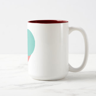 Der Musikalische Becher die Pulse Schneiden - ROT Zweifarbige Tasse