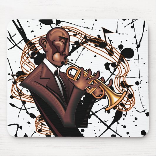 Der musikalische Jazz-Ton Mousepad (Vorne)
