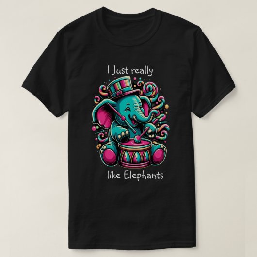 Der musikalische Pachyderm, den ich wirklich mag, T-Shirt (Design vorne)