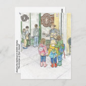 Der Musiker am Pike's Market Postkarte (Vorne/Hinten)