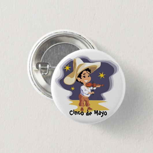 Der Musiker - Button (Vorne & Hinten)