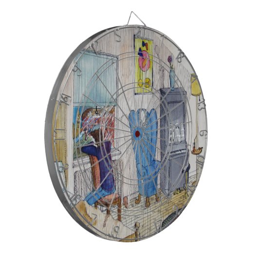 Der Musiker Dartscheibe (Vorderseite Links)