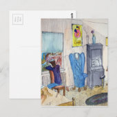 Der Musiker Postkarte (Vorne/Hinten)