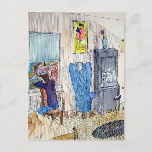 Der Musiker Postkarte (Vorderseite)