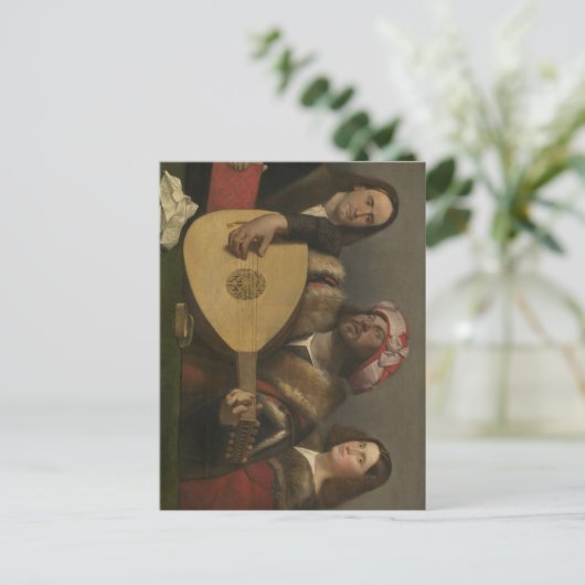 Der Musiker Postkarte (Stehend Vorderseite)