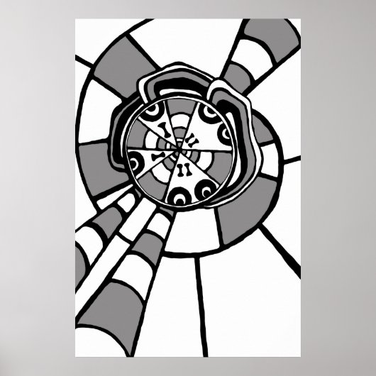 Der Musiker - Schwarz/Grau-Poster Poster (Vorne)