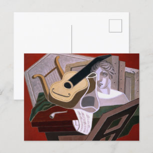 Der Musikertisch von Juan Gris Postkarte