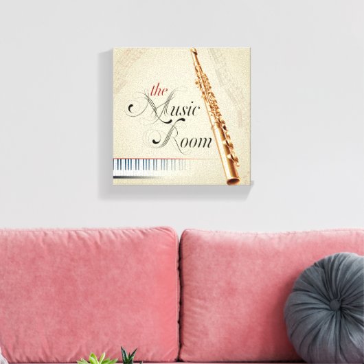 Der Musiksaal Leinwanddruck (Insitu (Wohnzimmer))