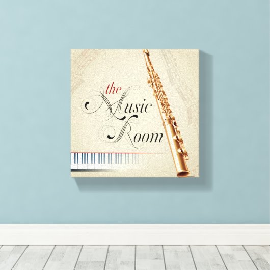 Der Musiksaal Leinwanddruck (Insitu (Holzboden))