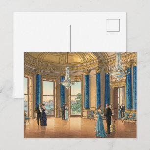 Der Musiksaal von Buckingham Japanischer Holzschni Postkarte
