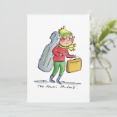 Der Musikstudent Einladung (Stehend Vorderseite)