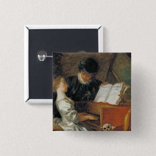 Der Musikunterricht Button (Vorne & Hinten)