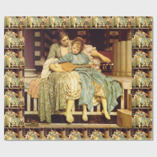 Der Musikunterricht durch Frederic Leighton Geschenkpapier