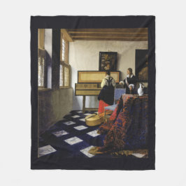 Der Musikunterricht durch Johannes Vermeer Fleecedecke