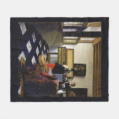 Der Musikunterricht durch Johannes Vermeer Fleecedecke (Vorderseite (Horizontal))