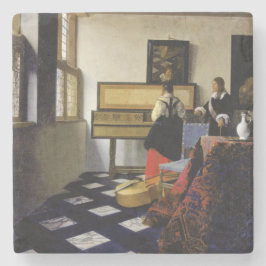 Der Musikunterricht durch Johannes Vermeer Steinuntersetzer