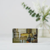 Der Musikunterricht durch Vermeer Van Delft Jan. Visitenkarte (Stehend Vorderseite)