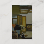 Der Musikunterricht durch Vermeer Van Delft Jan. Visitenkarte (Rückseite)