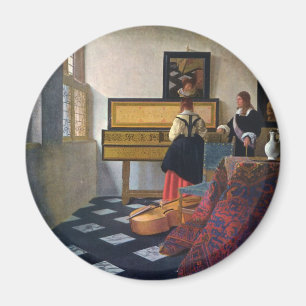Der Musikunterricht Johannes Vermeers (circa1663) Magnet