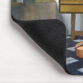 Der Musikunterricht Johannes Vermeers (circa1663) Mousepad (Ecke)