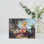 Der Musikwettbewerb von Jean Honore Fragonard Post Postkarte (Stehend Vorderseite)