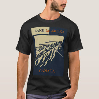 Der Muskoka-See in Ontario Kanada Vintager Retro-S T-Shirt