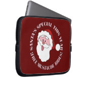 Der Mustache fährt Laptop-Ärmel des Santa Laptopschutzhülle (Vorne Rechts)