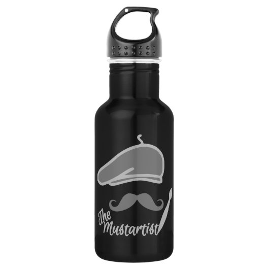 Der Mustartist Edelstahlflasche (Vorderseite)