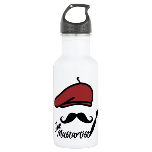 Der Mustartist Trinkflasche (Vorderseite)