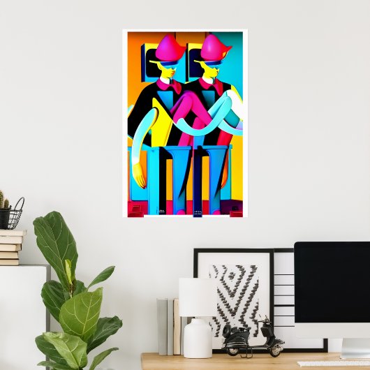 Der Musterdrill Poster (Heimbüro)